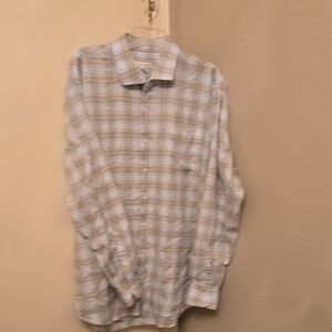 Peter Millar Blue Casual Button Down Shirt Lightweight